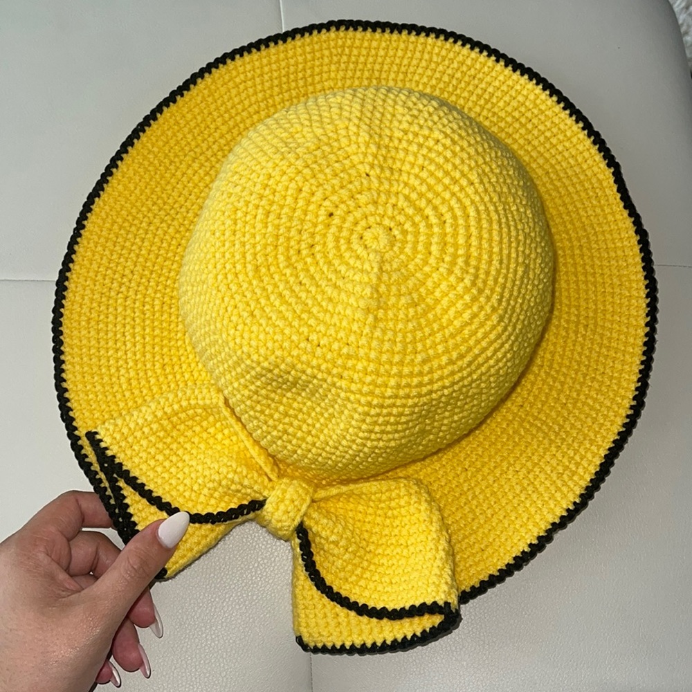 Handmade crochet cotton hat,